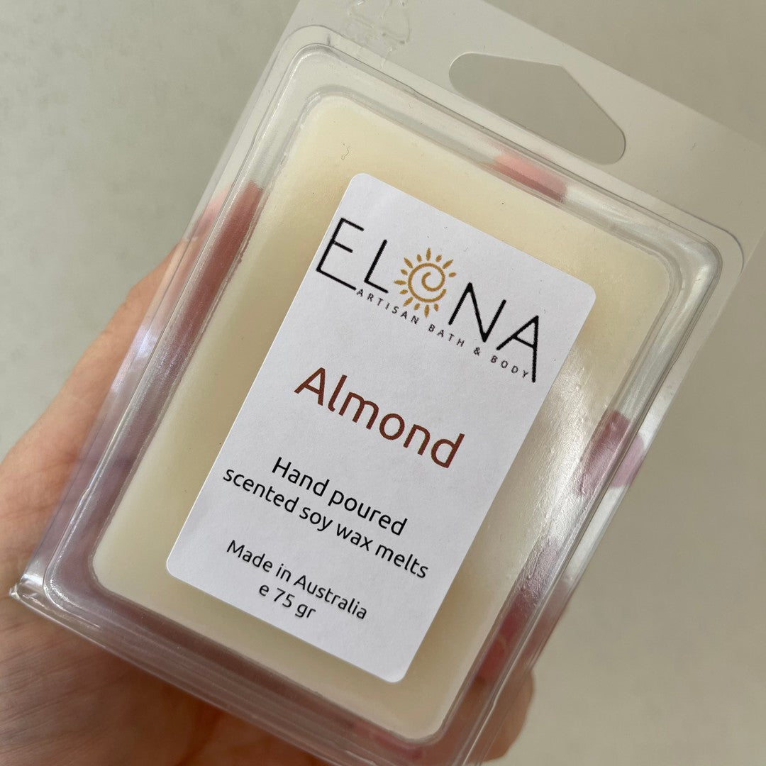 Almond Melt-Soy Wax Melts-Elena Bath and Body-natural-eco-friendly-pure-strong-fragrance-long-lasting-handmade-in-australia