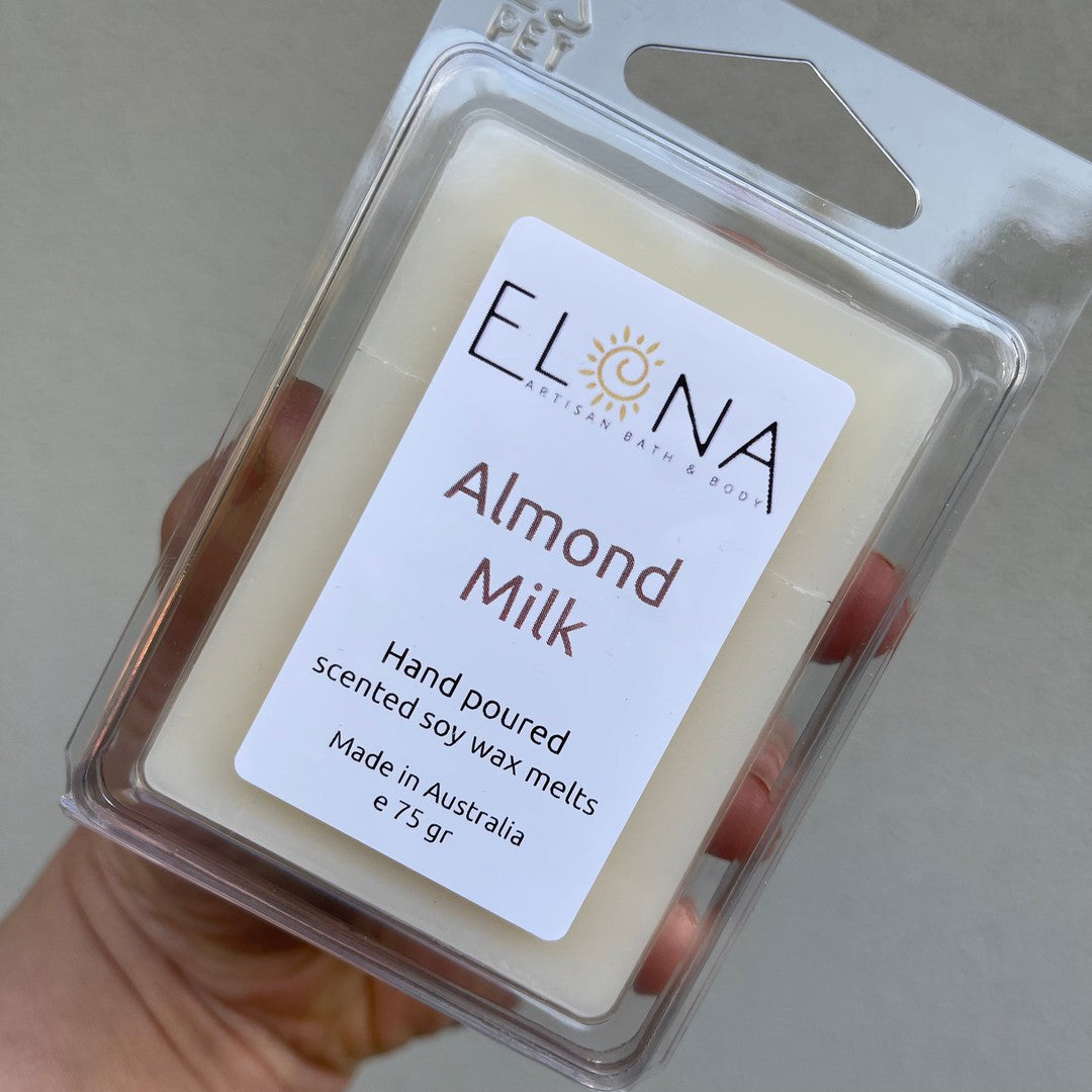 Almond Milk Melt [Not Restocking Once Sold Out]-Soy Wax Melts-Elena Bath and Body-natural-eco-friendly-pure-strong-fragrance-long-lasting-handmade-in-australia