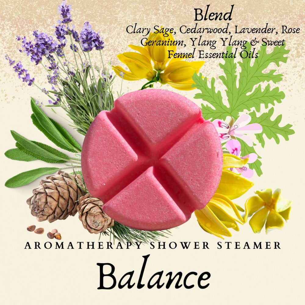 Balance - Aromatherapy Shower Steamers-Aromatherapy Shower Steamers-Elena Bath and Body-aromatherapy-essential-oils-australia-menthol-sinus-relax-sleep-tablet-disc-strong-Shower-steamers-shower-bombs-shower-melts-aromatherapy-shower-tablets-shower-fizzies-shower-pods-shower-soothers-shower-discs-steam-therapy-tablets-spa-steamers-shower-aromatherapy-bombs-effervescent-shower-tablets-steam-melts-sinus-relief-tablets-decongestant-melts-energy-boost-discs-relaxation-tablets-sleep-steamers-wellness-pods-aromath