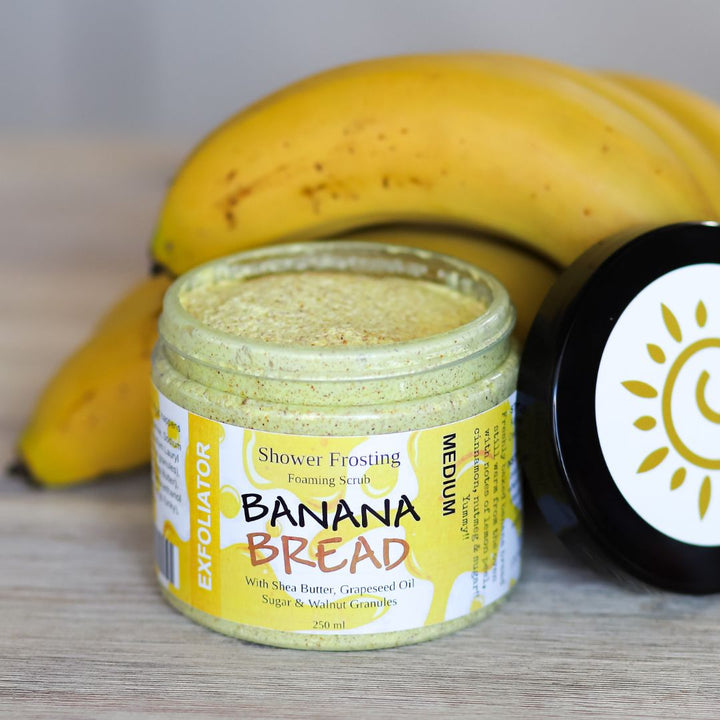 Banana Bread - Shower Frosting-Body Scrub-Elena Bath and Body-natural-body-scrub-exfoliator-make-up-remover-made-in-australia