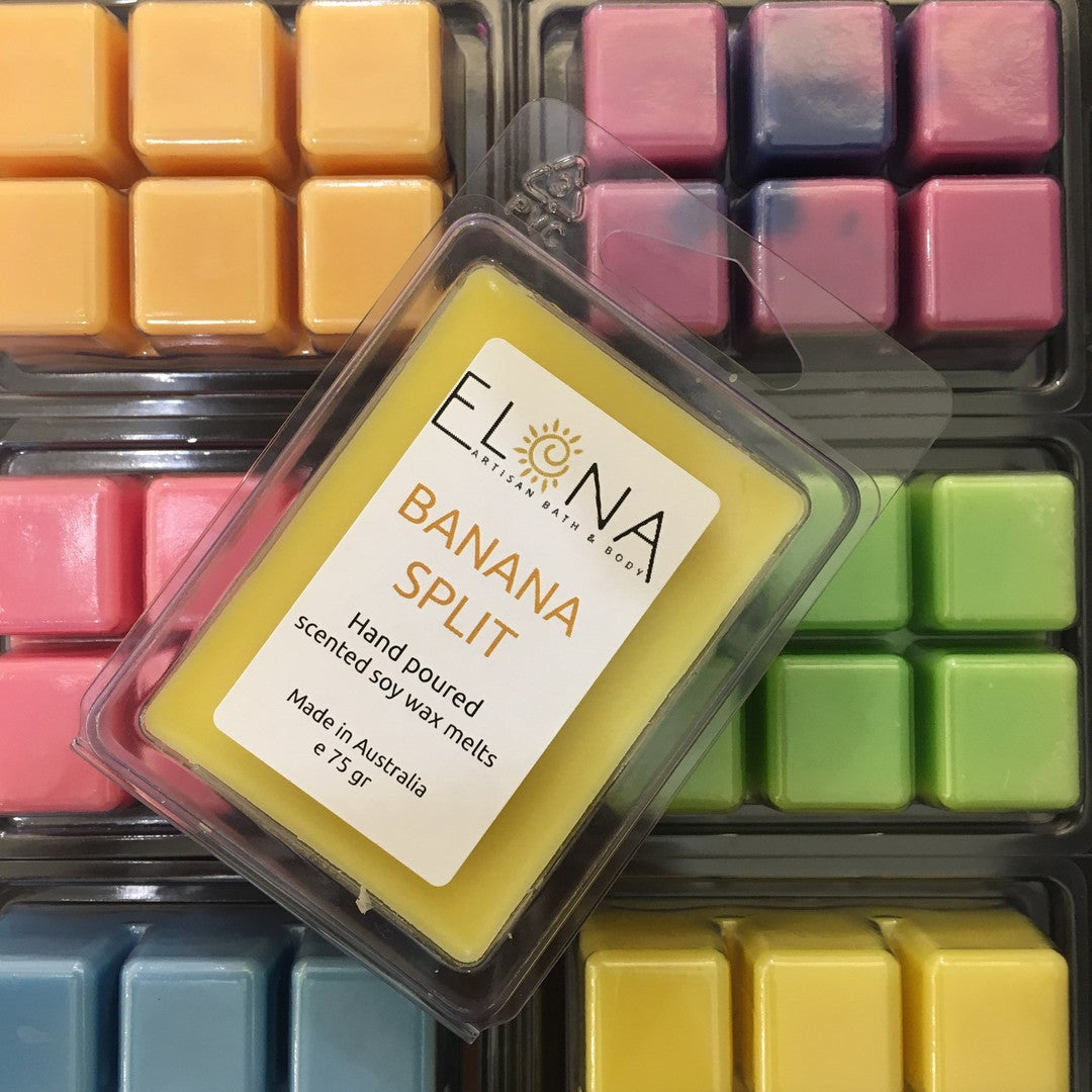 Banana Split Melt-Soy Wax Melts-Elena Bath and Body-natural-eco-friendly-pure-strong-fragrance-long-lasting-handmade-in-australia