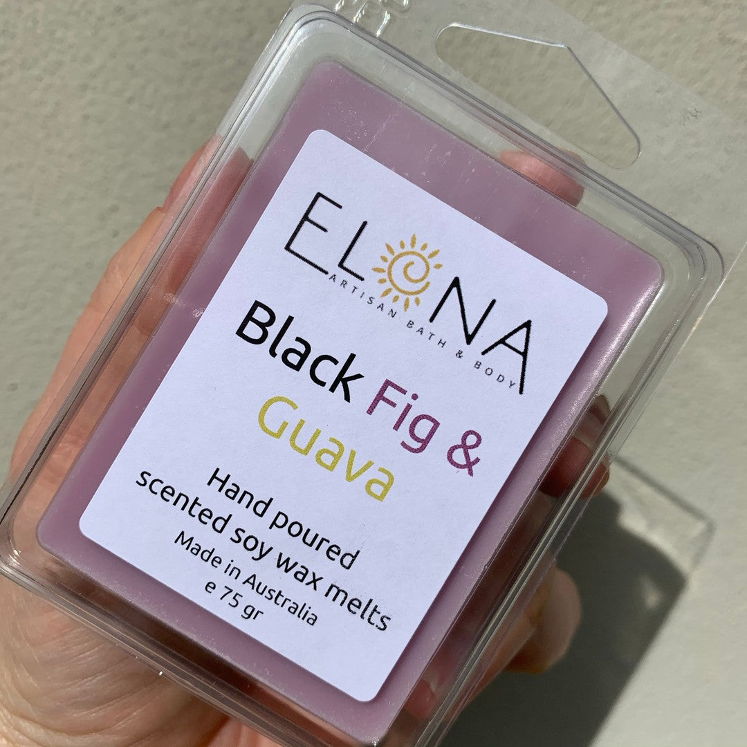 Black Fig & Guava Melt-Soy Wax Melts-Elena Bath and Body-natural-eco-friendly-pure-strong-fragrance-long-lasting-handmade-in-australia