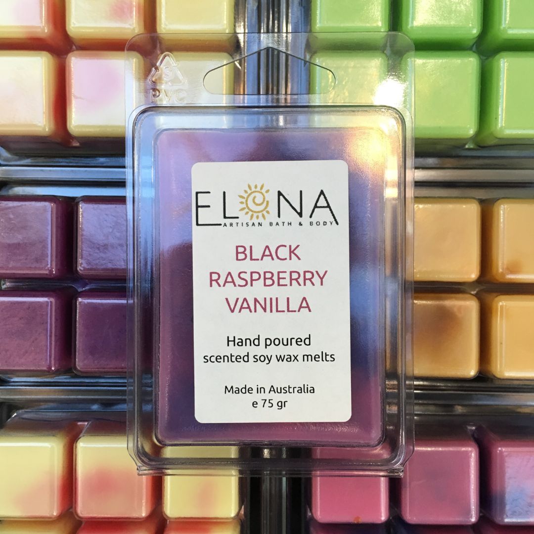 Black Raspberry & Vanilla Melt-Soy Wax Melts-Elena Bath and Body-natural-eco-friendly-pure-strong-fragrance-long-lasting-handmade-in-australia