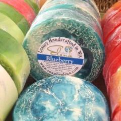 Blueberry Loofah-Loofah Soap-Elena Bath and Body-natural-gentle-soap-for-sensitive-skin-dry-skin-eczema-acne-hand-made-in-australia