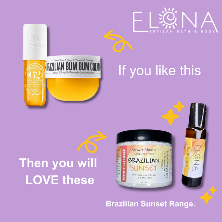 Body Butter - Brazilian Sunset (Boom Boom)-Moisturiser-Elena Bath and Body-natural-body-butter-cream-lotion-hand-made-in-australia