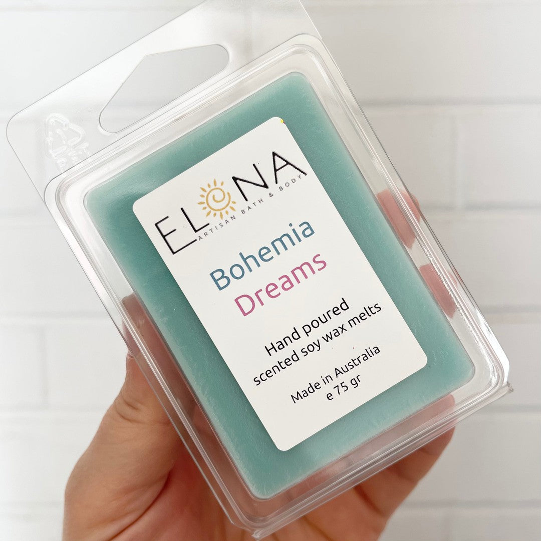 Bohemia Dreams Melt-Soy Wax Melts-Elena Bath and Body-natural-eco-friendly-pure-strong-fragrance-long-lasting-handmade-in-australia