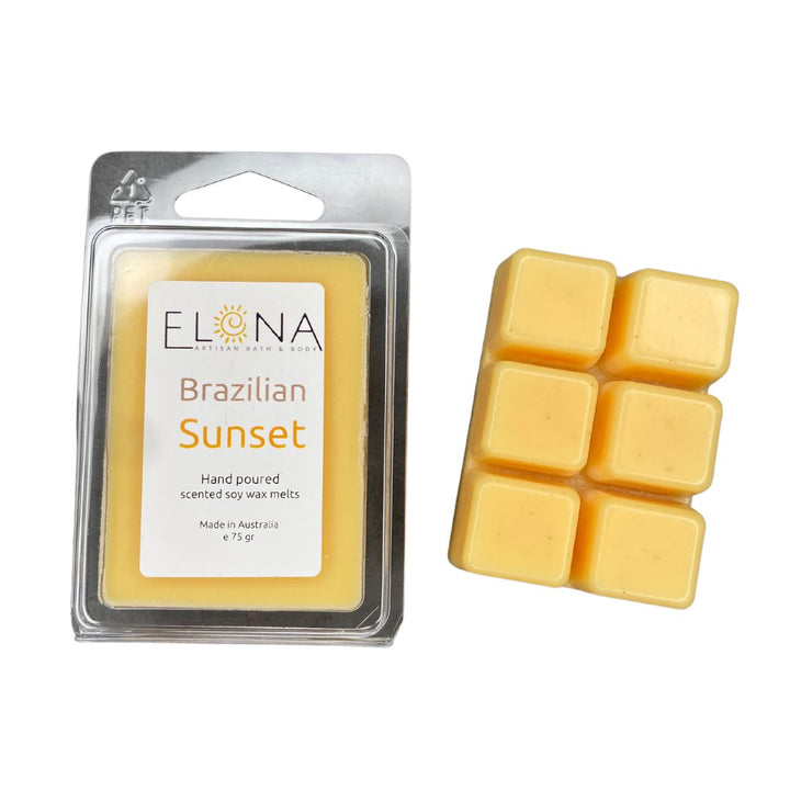 Brazilian Sunset Melt-Soy Wax Melts-Elena Bath and Body-natural-eco-friendly-pure-strong-fragrance-long-lasting-handmade-in-australia