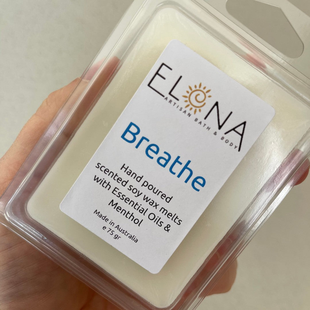 Breathe Melt EO*-Soy Wax Melts-Elena Bath and Body-natural-eco-friendly-pure-strong-fragrance-long-lasting-handmade-in-australia