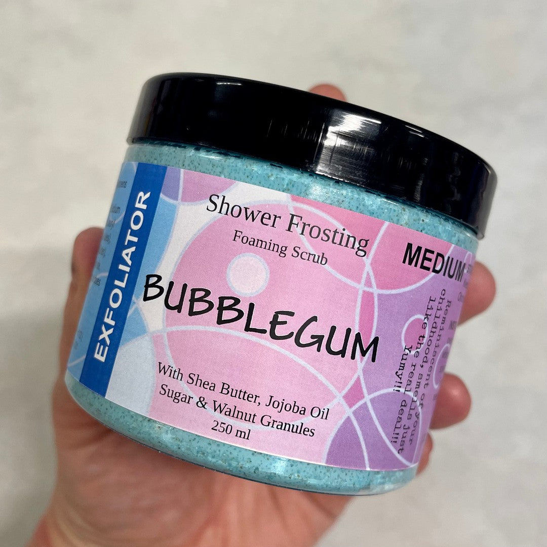 Bubblegum - Shower Frosting-Body Scrub-Elena Bath and Body-natural-body-scrub-exfoliator-make-up-remover-made-in-australia