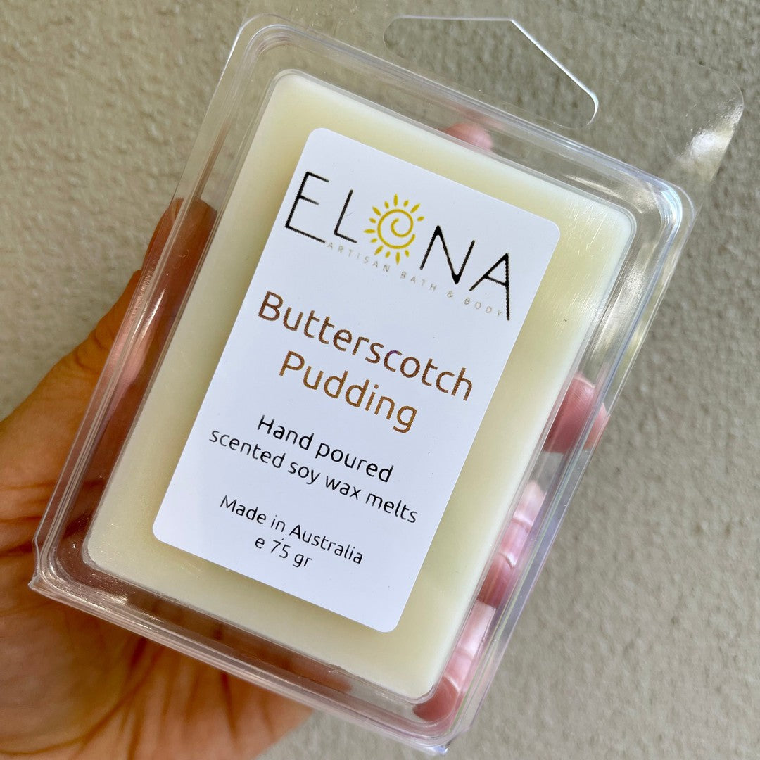 Butterscotch Pudding Melt-Soy Wax Melts-Elena Bath and Body-natural-eco-friendly-pure-strong-fragrance-long-lasting-handmade-in-australia