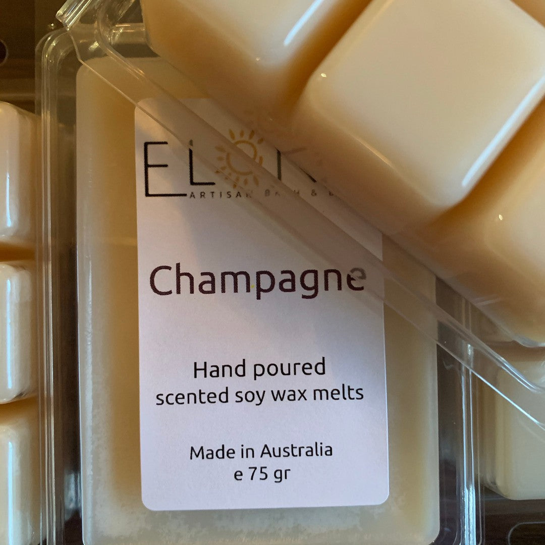 Champagne Melt [Not Restocking Once Sold Out]-Soy Wax Melts-Elena Bath and Body-natural-eco-friendly-pure-strong-fragrance-long-lasting-handmade-in-australia