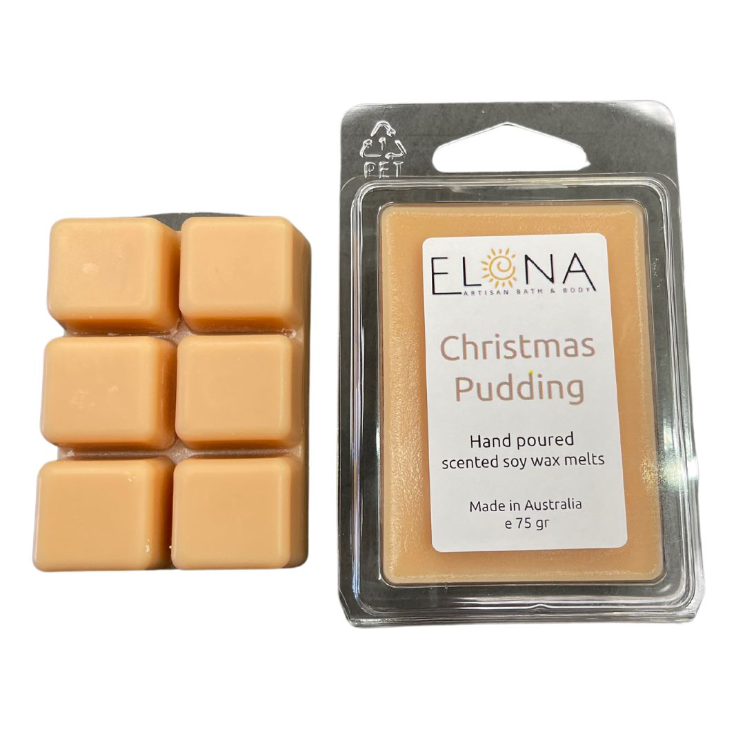 Christmas Pudding Melt *EO-Soy Wax Melts-Elena Bath and Body-natural-eco-friendly-pure-strong-fragrance-long-lasting-handmade-in-australia