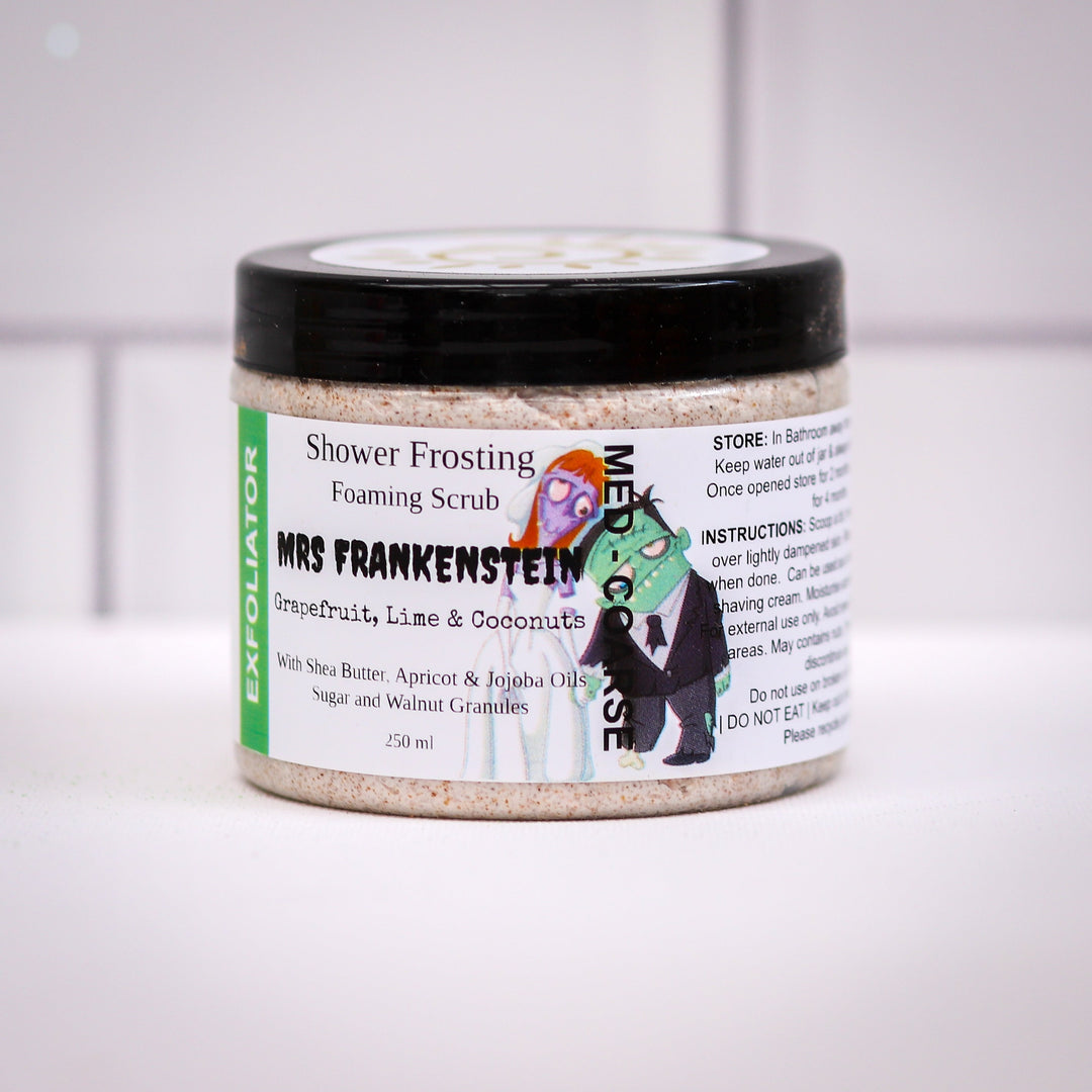 Coconut & Grapefruit Punch (Mrs Frankenstein) - Shower Frosting-Body Scrub-Elena Bath and Body-natural-body-scrub-exfoliator-make-up-remover-made-in-australia