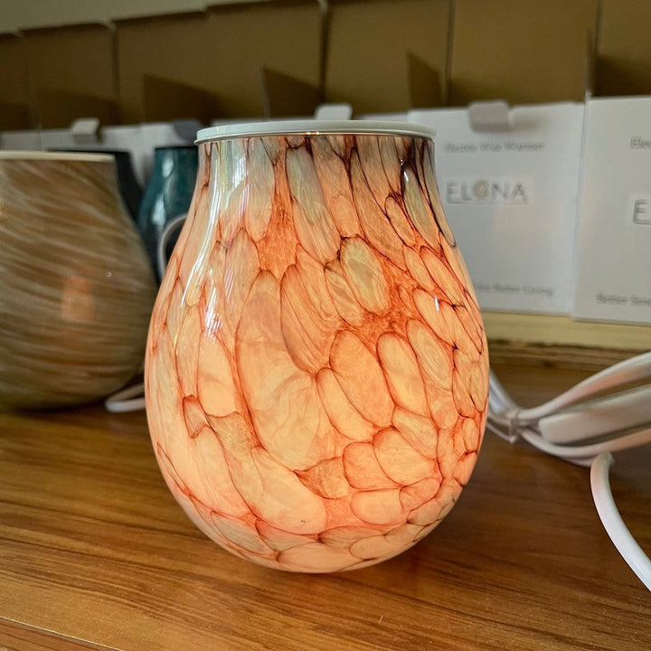 Coral Reef - Glass Wax Warmer-Warmer-Elena Bath and Body-best-luxury