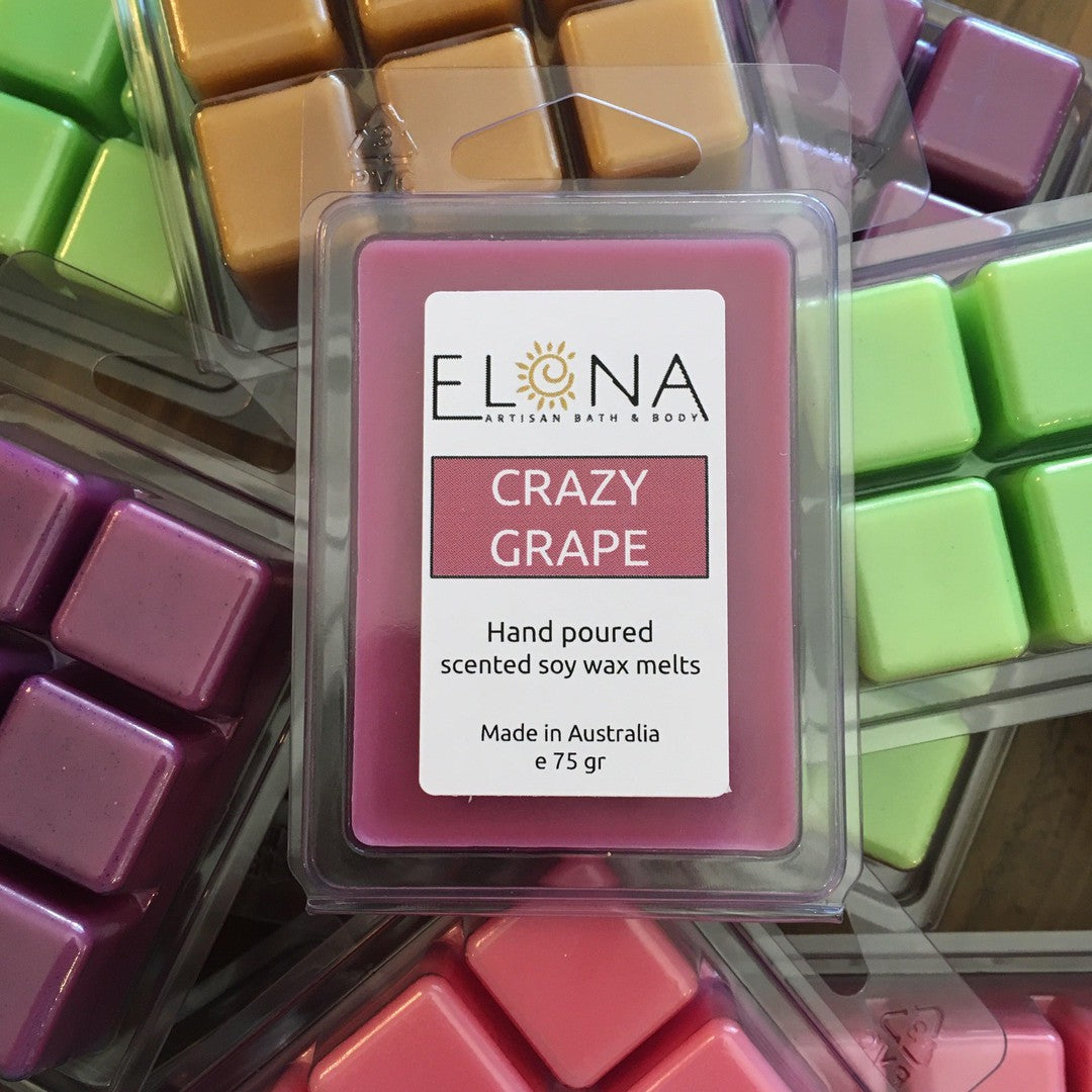 Crazy Grape Melt-Soy Wax Melts-Elena Bath and Body-natural-eco-friendly-pure-strong-fragrance-long-lasting-handmade-in-australia