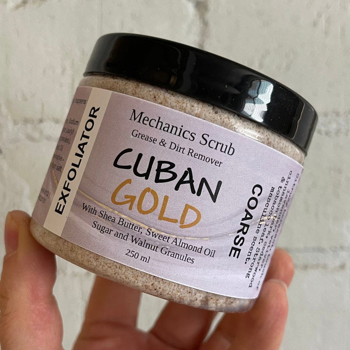 Cuban Gold - Mechanics Scrub-Body Scrub-Elena Bath and Body-natural-body-scrub-exfoliator-make-up-remover-made-in-australia