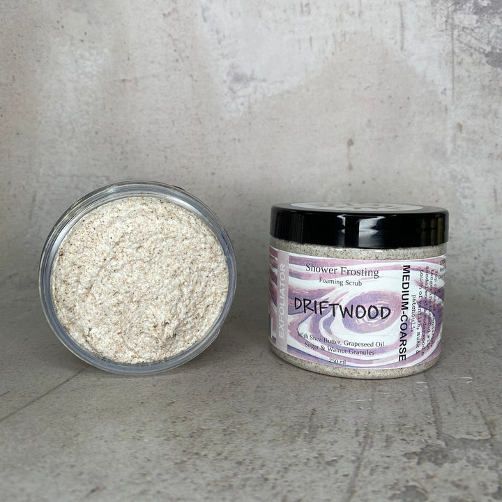 Driftwood - Shower Frosting-Body Scrub-Elena Bath and Body-natural-body-scrub-exfoliator-make-up-remover-made-in-australia