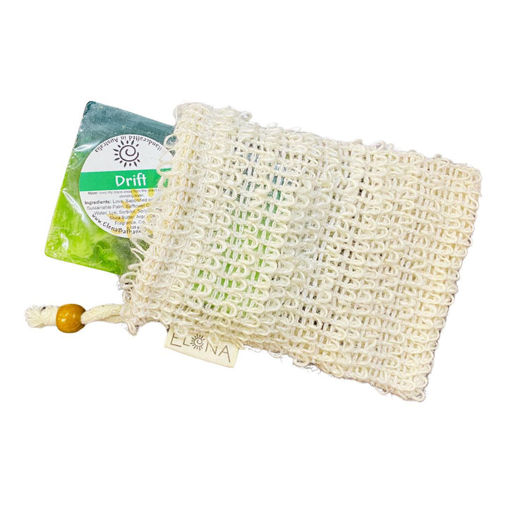 Eco Friendly Soap Saver Exfoliator Bag-Natural Soap Saver Bag-Elena Bath and Body-natural-gentle-soap-for-sensitive-skin-dry-skin-eczema-acne-hand-made-in-australia