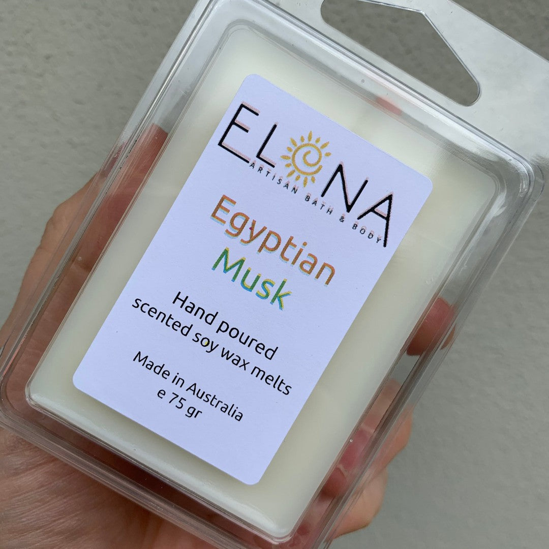 Egyptian Musk Melt-Soy Wax Melts-Elena Bath and Body-natural-eco-friendly-pure-strong-fragrance-long-lasting-handmade-in-australia