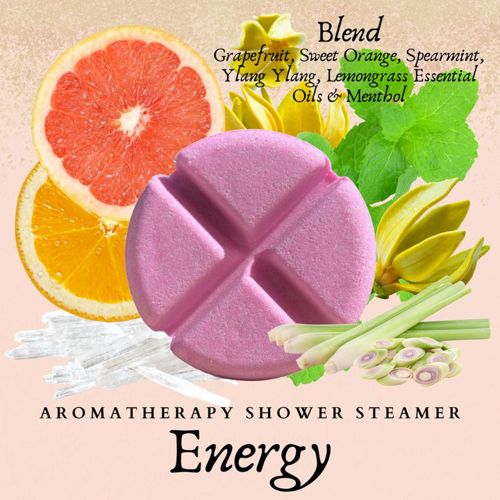 Energy - Aromatherapy Shower Steamers-Aromatherapy Shower Steamers-Elena Bath and Body-aromatherapy-essential-oils-australia-menthol-sinus-relax-sleep-tablet-disc-strong-Shower-steamers-shower-bombs-shower-melts-aromatherapy-shower-tablets-shower-fizzies-shower-pods-shower-soothers-shower-discs-steam-therapy-tablets-spa-steamers-shower-aromatherapy-bombs-effervescent-shower-tablets-steam-melts-sinus-relief-tablets-decongestant-melts-energy-boost-discs-relaxation-tablets-sleep-steamers-wellness-pods-aromathe