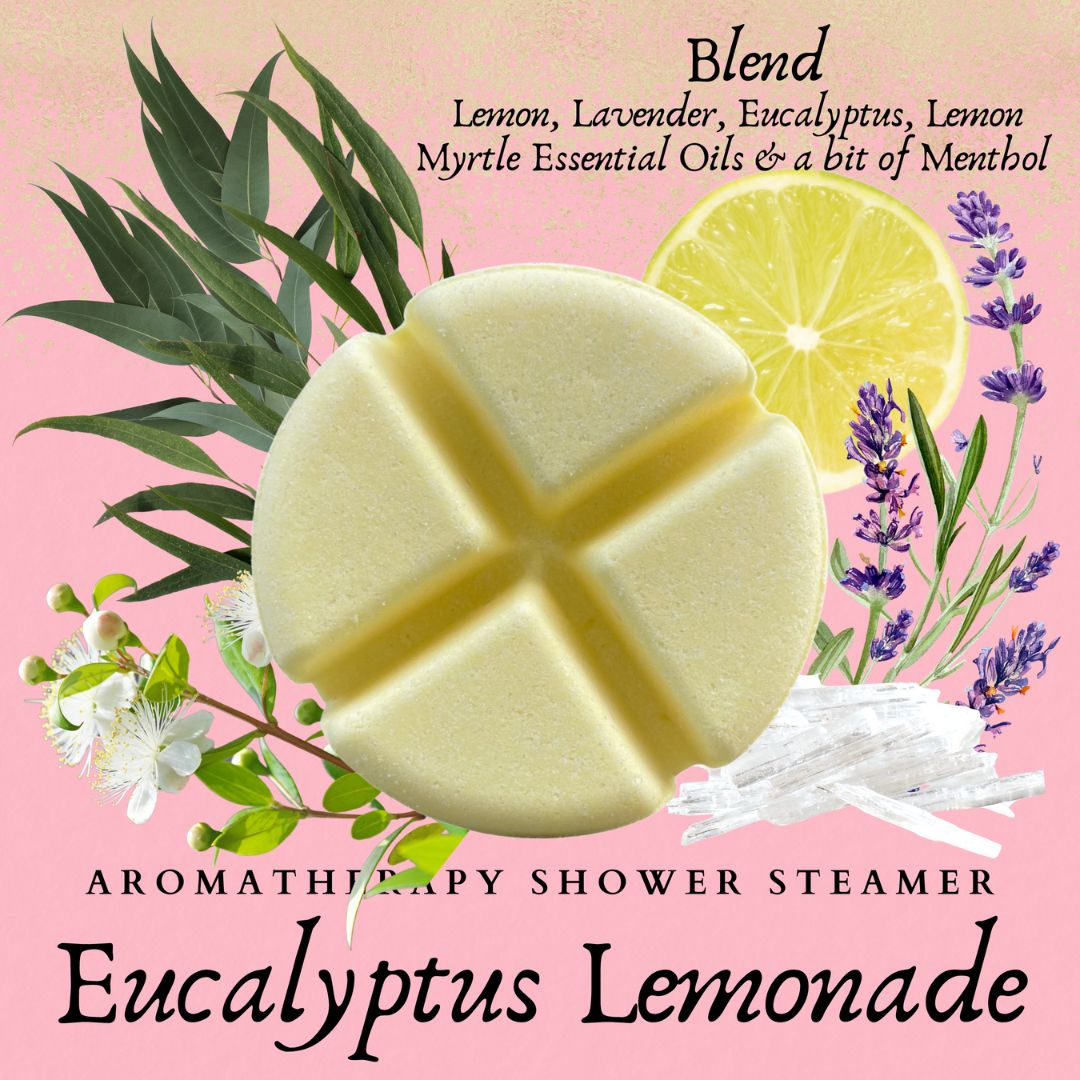 Eucalyptus Lemonade - Aromatherapy Shower Steamers-Aromatherapy Shower Steamers-Elena Bath and Body-aromatherapy-essential-oils-australia-menthol-sinus-relax-sleep-tablet-disc-strong-Shower-steamers-shower-bombs-shower-melts-aromatherapy-shower-tablets-shower-fizzies-shower-pods-shower-soothers-shower-discs-steam-therapy-tablets-spa-steamers-shower-aromatherapy-bombs-effervescent-shower-tablets-steam-melts-sinus-relief-tablets-decongestant-melts-energy-boost-discs-relaxation-tablets-sleep-steamers-wellness-