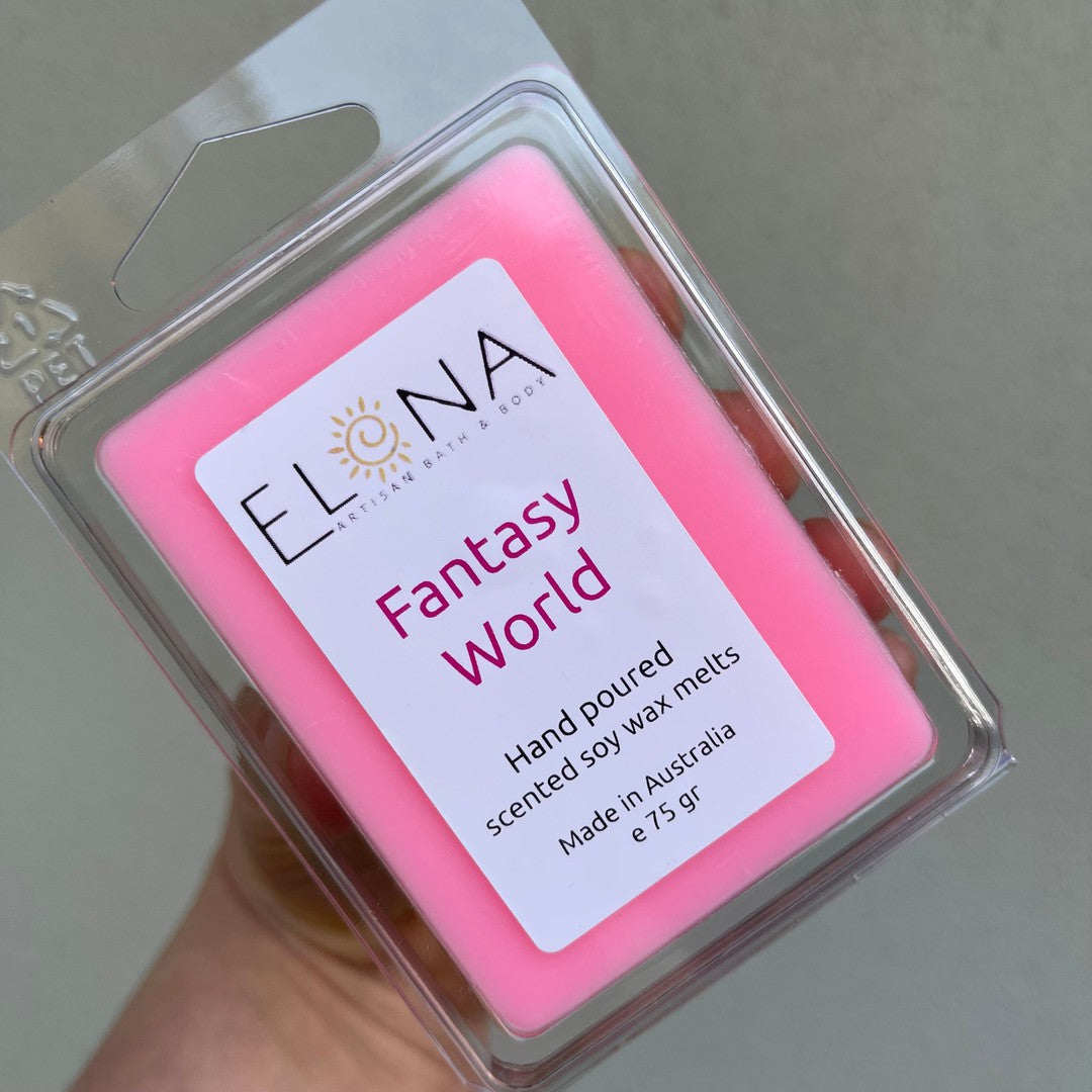 Fantasy World Melt-Soy Wax Melts-Elena Bath and Body-natural-eco-friendly-pure-strong-fragrance-long-lasting-handmade-in-australia