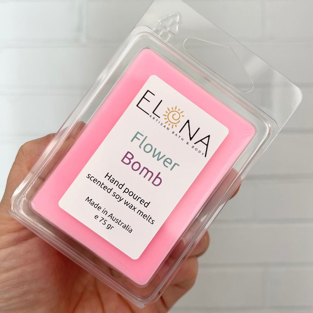 Flower Bomb Melt-Soy Wax Melts-Elena Bath and Body-natural-eco-friendly-pure-strong-fragrance-long-lasting-handmade-in-australia