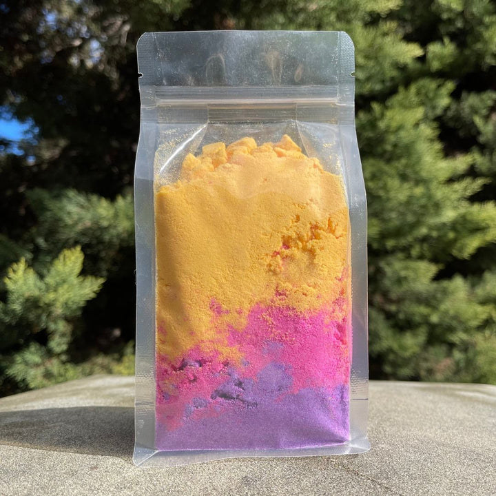 Frangipani 450gr Bath Bomb Crumble-Bath Crumble Bath Dust-Elena Bath and Body-natural-chemical-free-bath-bomb-dust-for-kids-made-in-australia