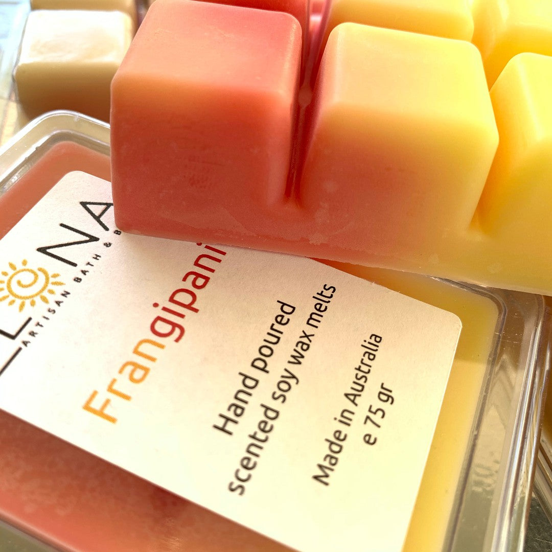 Frangipani Melt-Soy Wax Melts-Elena Bath and Body-natural-eco-friendly-pure-strong-fragrance-long-lasting-handmade-in-australia