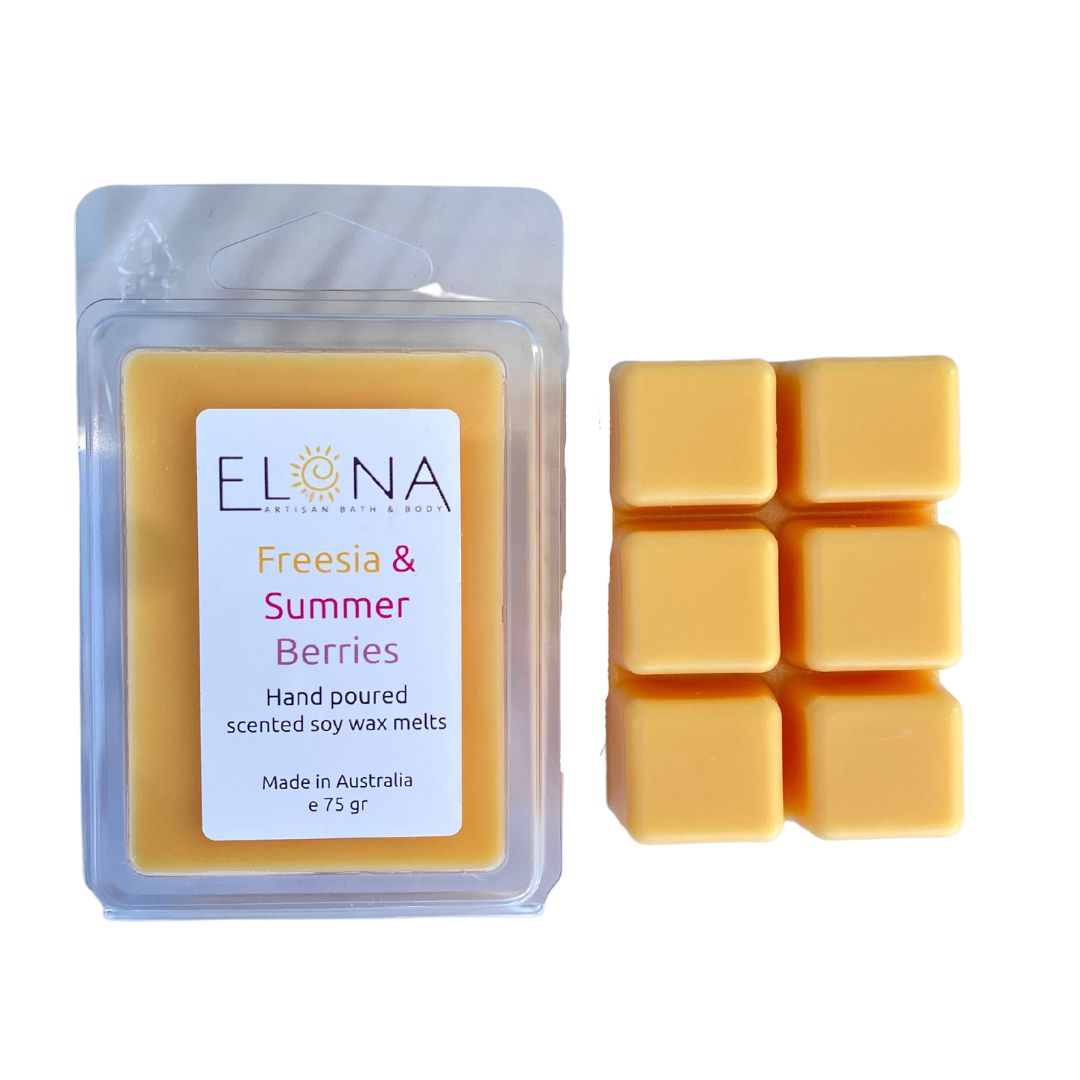 Freesia & Summer Berries Melt-Soy Wax Melts-Elena Bath and Body-natural-eco-friendly-pure-strong-fragrance-long-lasting-handmade-in-australia