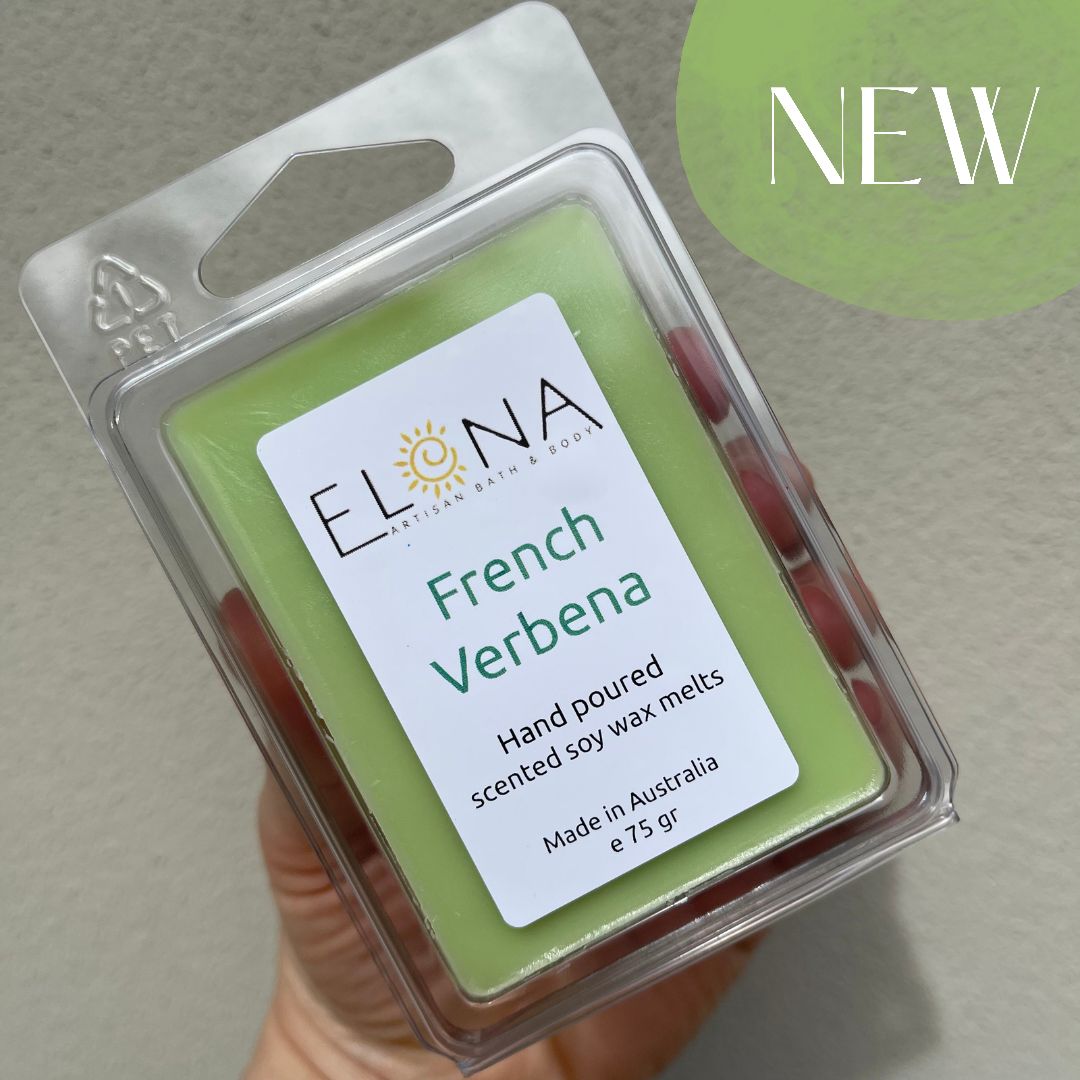 French Verbena Melt-Soy Wax Melts-Elena Bath and Body-natural-eco-friendly-pure-strong-fragrance-long-lasting-handmade-in-australia