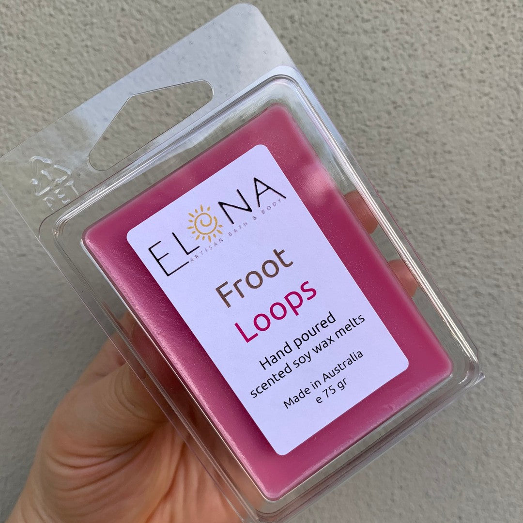 Froot Loops Melt-Soy Wax Melts-Elena Bath and Body-natural-eco-friendly-pure-strong-fragrance-long-lasting-handmade-in-australia