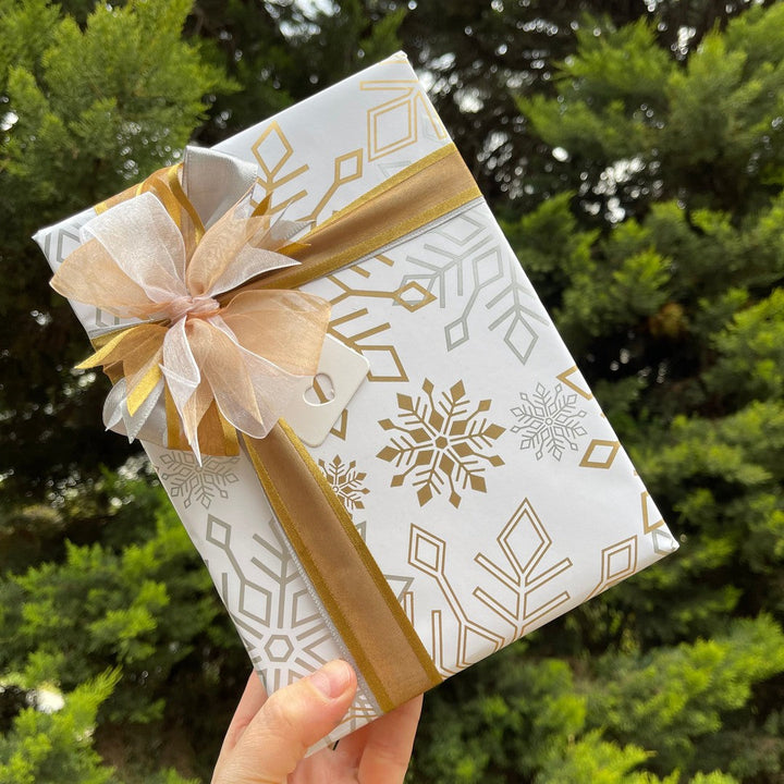 Gift Wrapping - We’ll wrap it for you!-All Products-Elena Bath and Body-Christmas Snowflakes-natural-chemical-free-made-in-australia