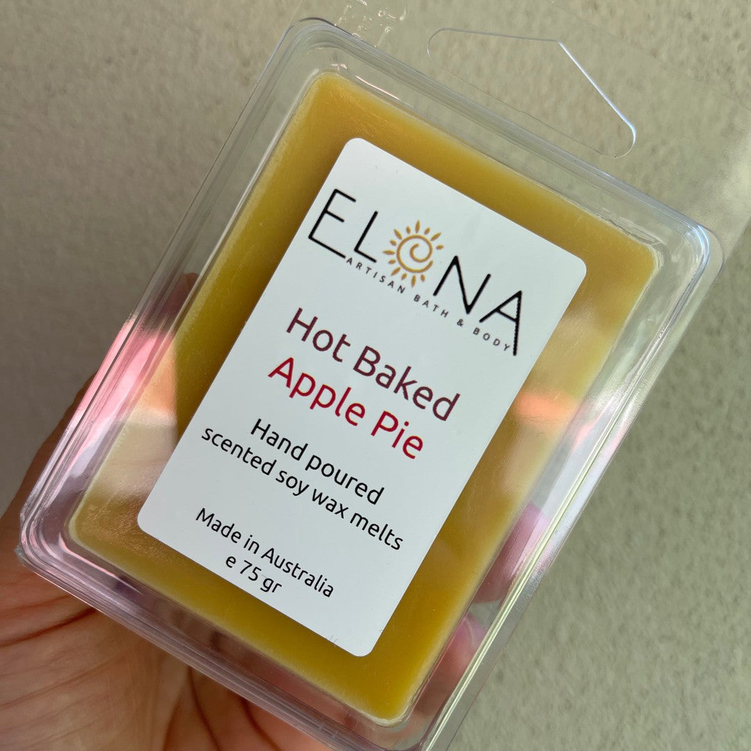 Hot Baked Apple Pie Melt [Not Restocking Once Sold Out]-Soy Wax Melts-Elena Bath and Body-natural-eco-friendly-pure-strong-fragrance-long-lasting-handmade-in-australia