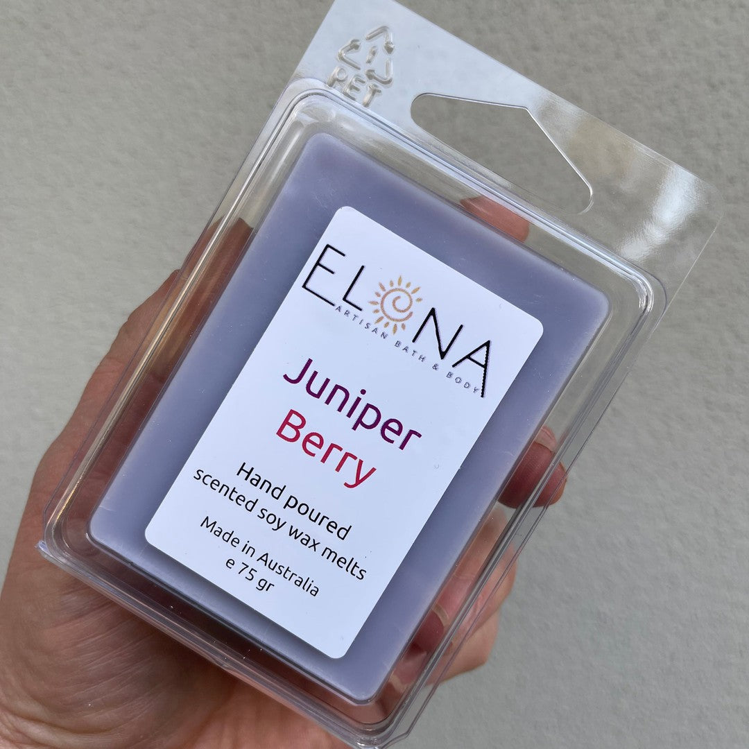 Juniper Berry Melt-Soy Wax Melts-Elena Bath and Body-natural-eco-friendly-pure-strong-fragrance-long-lasting-handmade-in-australia