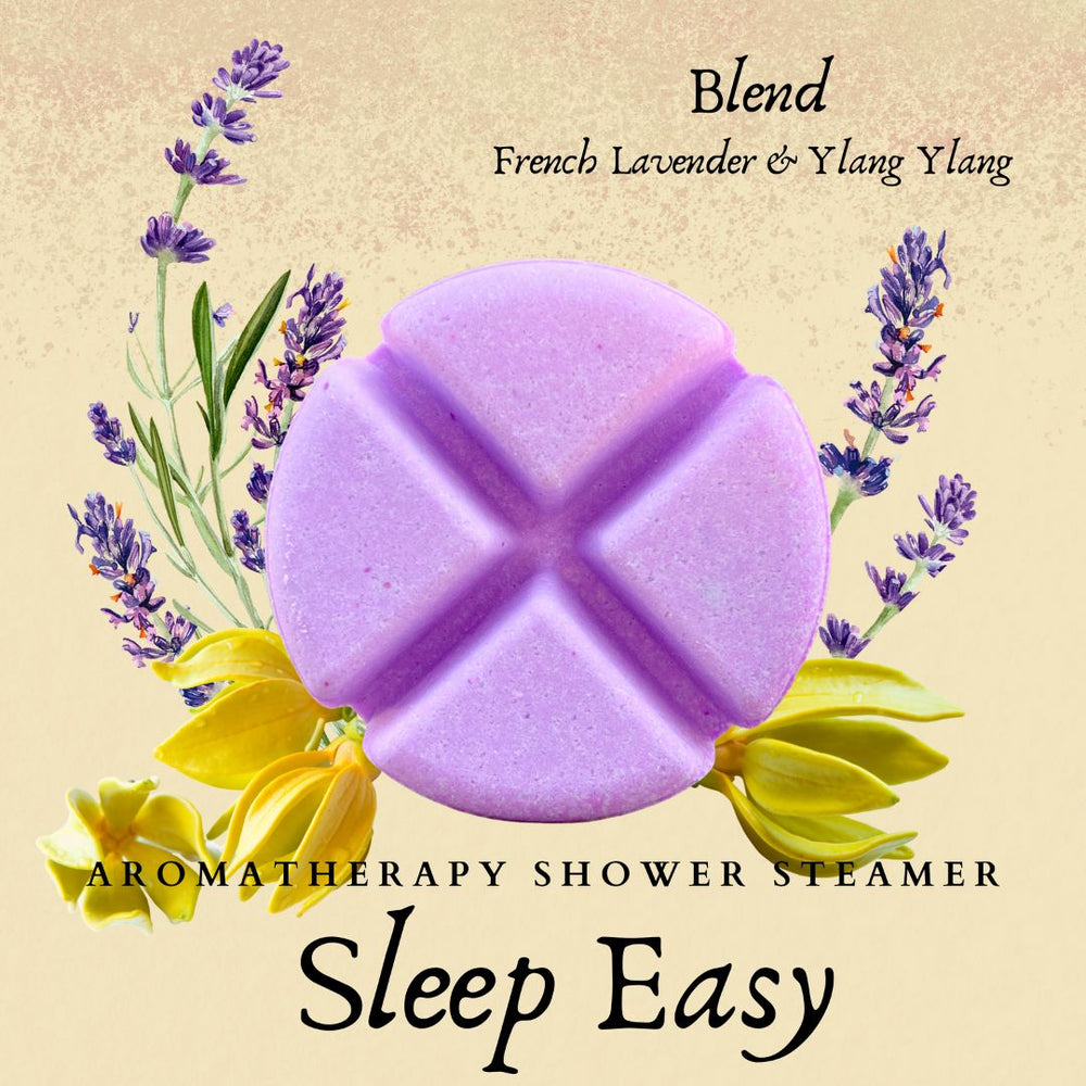 Lavender - Sleep Easy Aromatherapy Shower Steamers-Aromatherapy Shower Steamers-Elena Bath and Body-aromatherapy-essential-oils-australia-menthol-sinus-relax-sleep-tablet-disc-strong