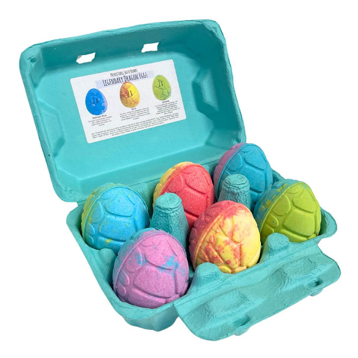 Legendary Dragon Eggs - Prehistoric Bath Bombs in a Egg Carton-Luxury Bath Bomb-Elena Bath and Body-Eggs + Carton Only-natural-chemical-free-bath-bombs-for-kids-made-in-australia