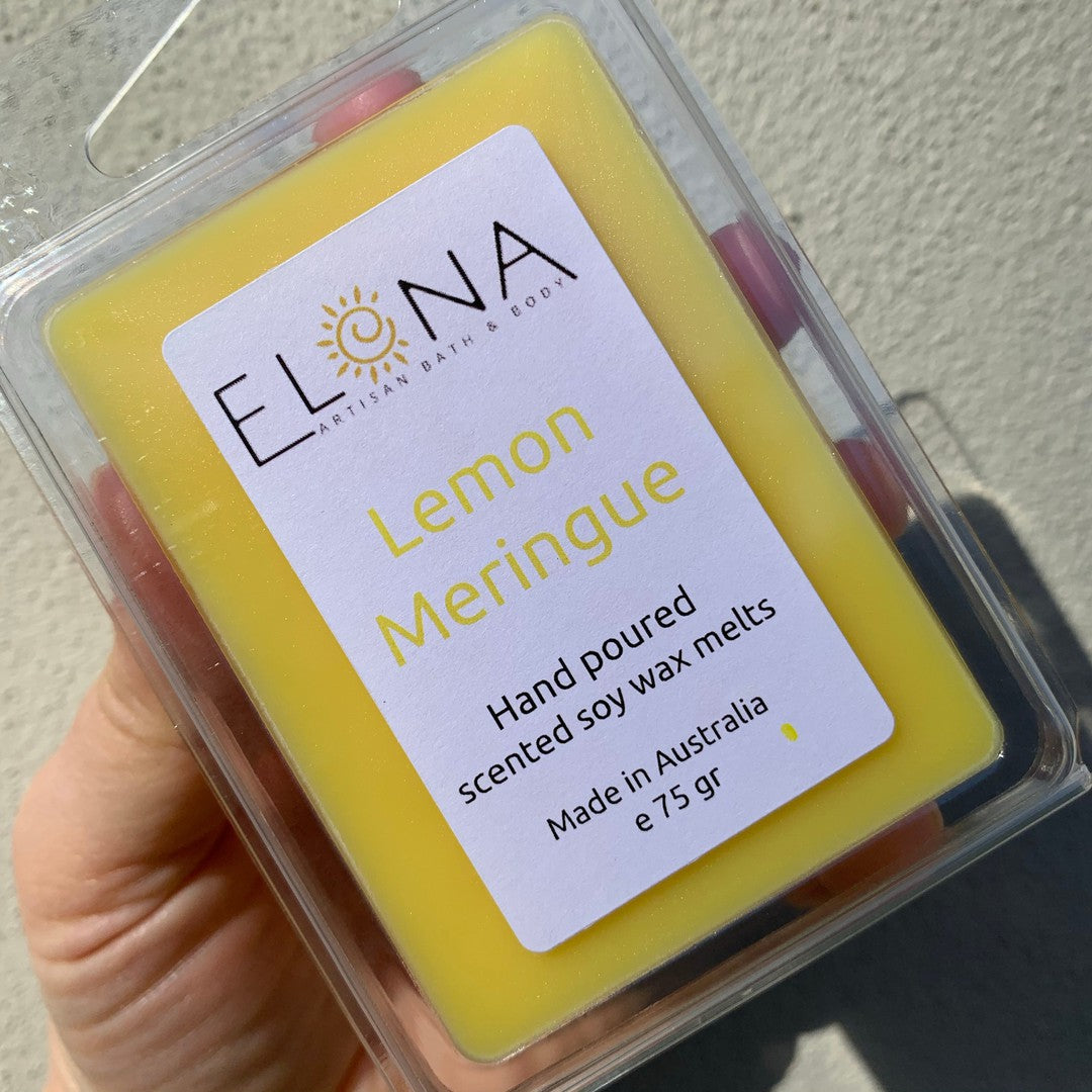 Lemon Meringue Melt-Soy Wax Melts-Elena Bath and Body-natural-eco-friendly-pure-strong-fragrance-long-lasting-handmade-in-australia