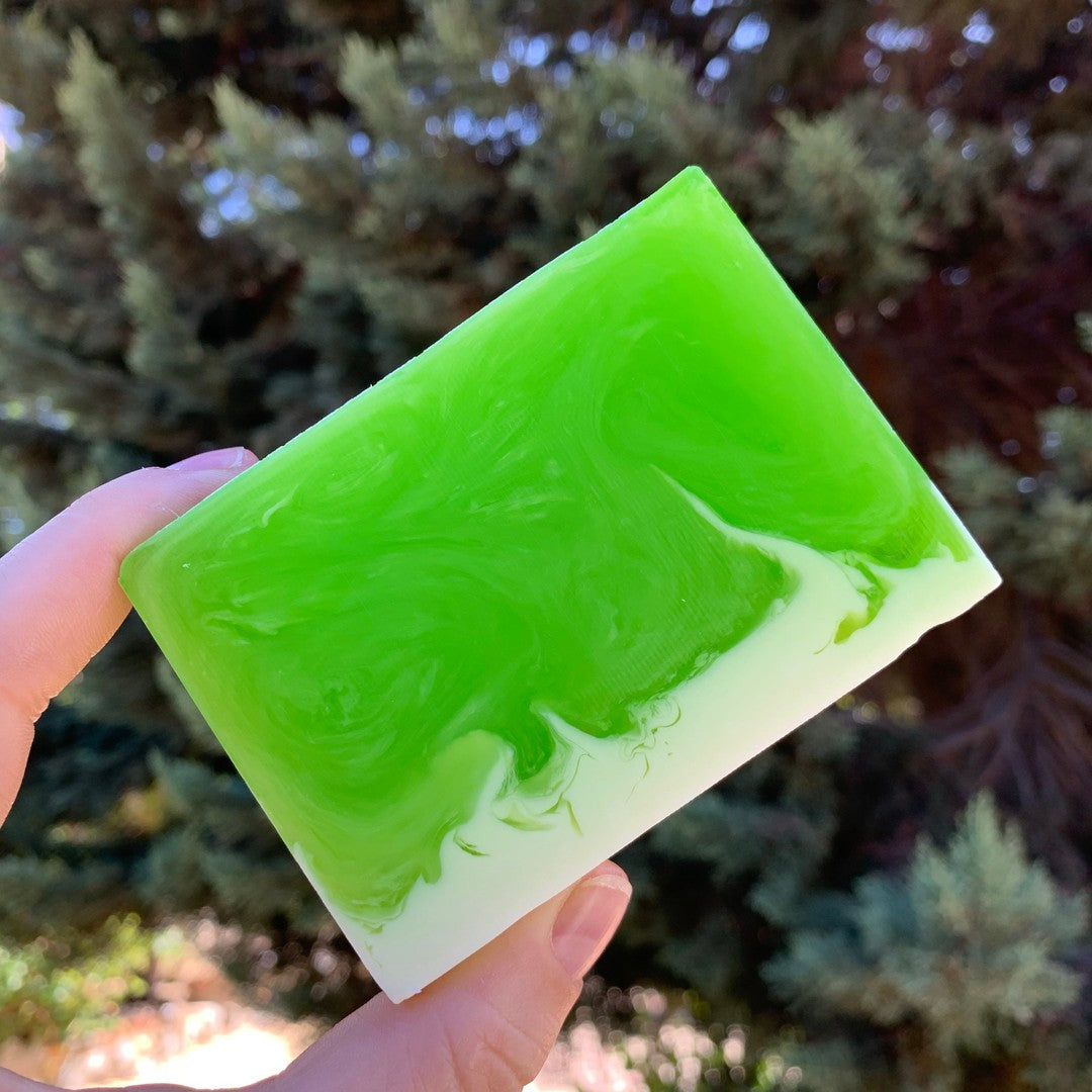 Lemon & Mint Bar-Luxury Glycerine soap-Elena Bath and Body-natural-gentle-soap-for-sensitive-skin-dry-skin-eczema-acne-hand-made-in-australia