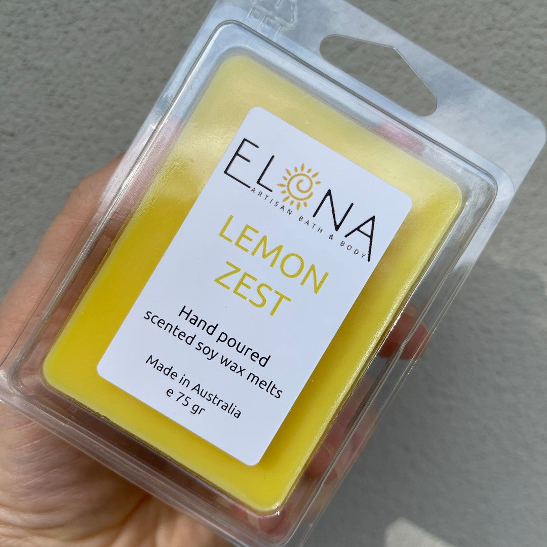 Lemon Zest Melt-Soy Wax Melts-Elena Bath and Body-natural-eco-friendly-pure-strong-fragrance-long-lasting-handmade-in-australia