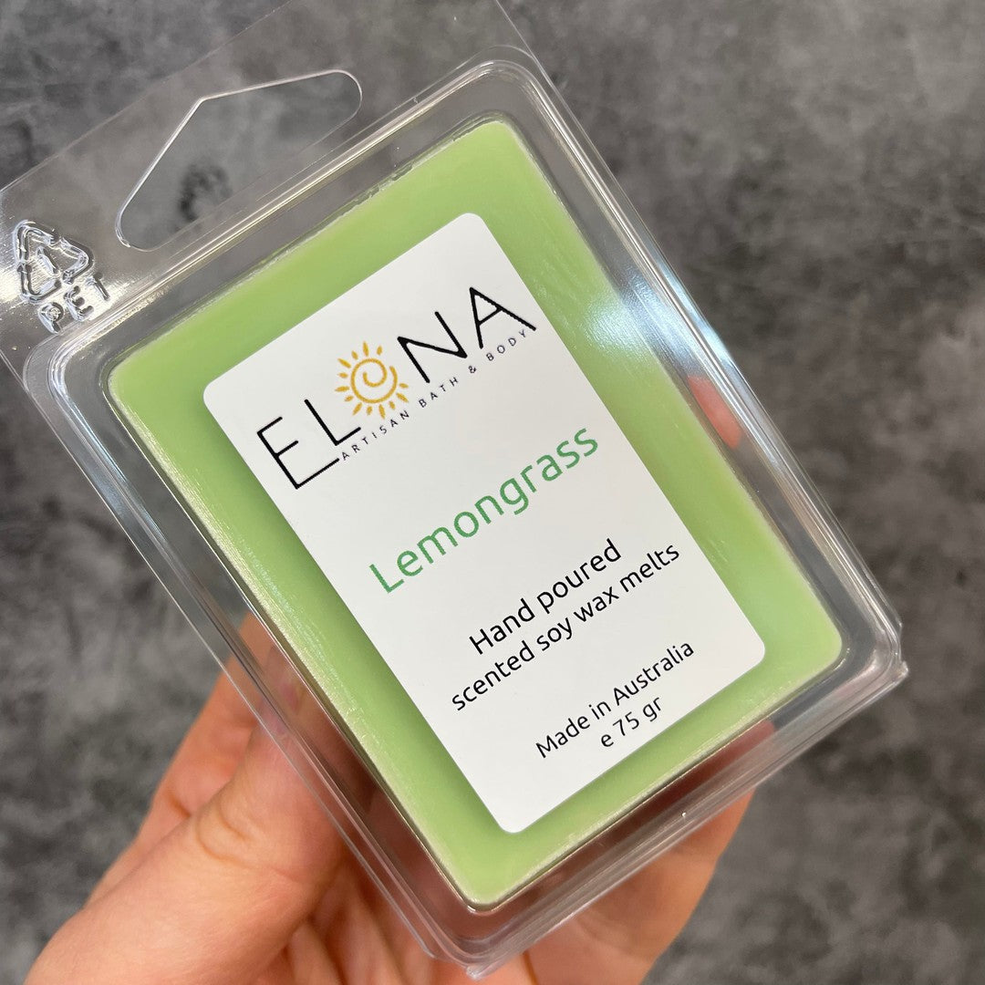 Lemongrass Melt-Soy Wax Melts-Elena Bath and Body-natural-eco-friendly-pure-strong-fragrance-long-lasting-handmade-in-australia