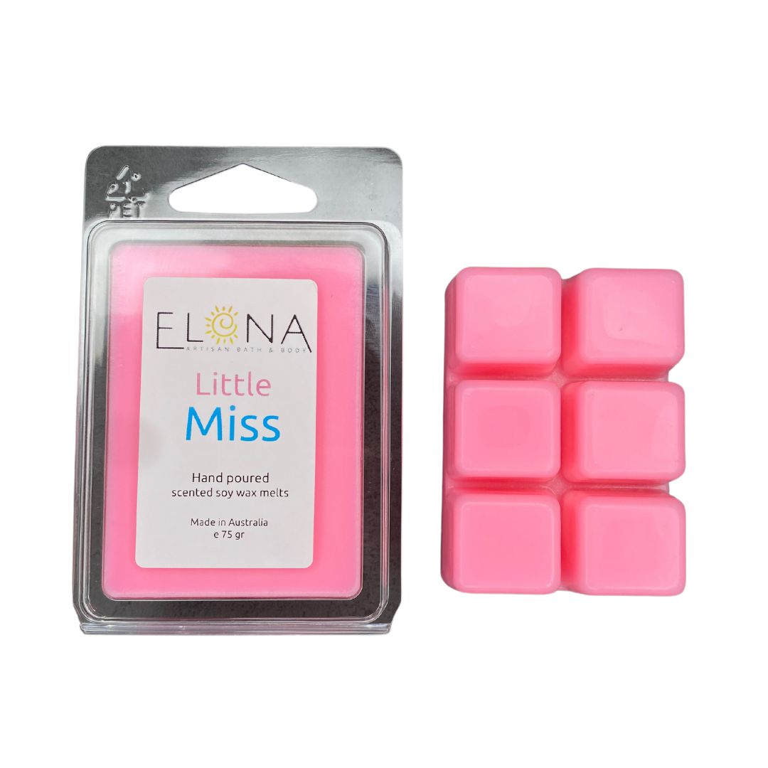 Little Miss Melt-Soy Wax Melts-Elena Bath and Body-natural-eco-friendly-pure-strong-fragrance-long-lasting-handmade-in-australia