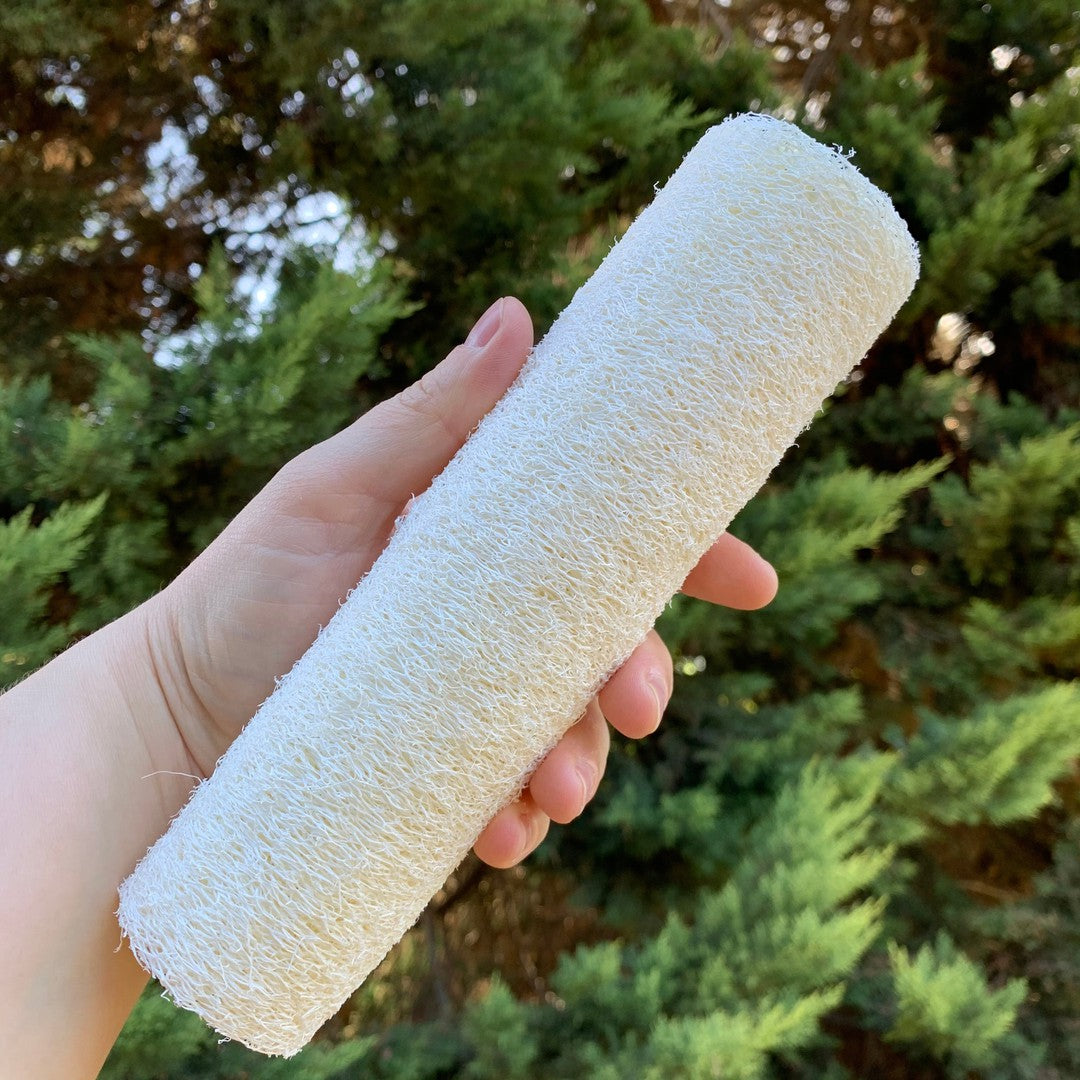 Loofah Sponge-Natural Loofah-Elena Bath and Body-Jumbo No Rope-natural-gentle-soap-for-sensitive-skin-dry-skin-eczema-acne-hand-made-in-australia