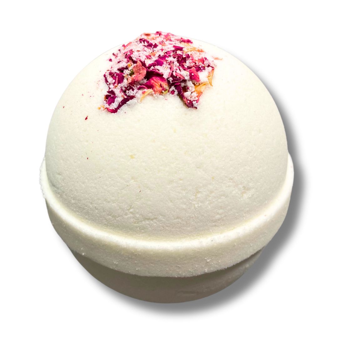 Luxury Tea Rose Bath Bomb-Luxury Bath Bomb-Elena Bath and Body-natural-chemical-free-bath-bombs-for-kids-made-in-australia