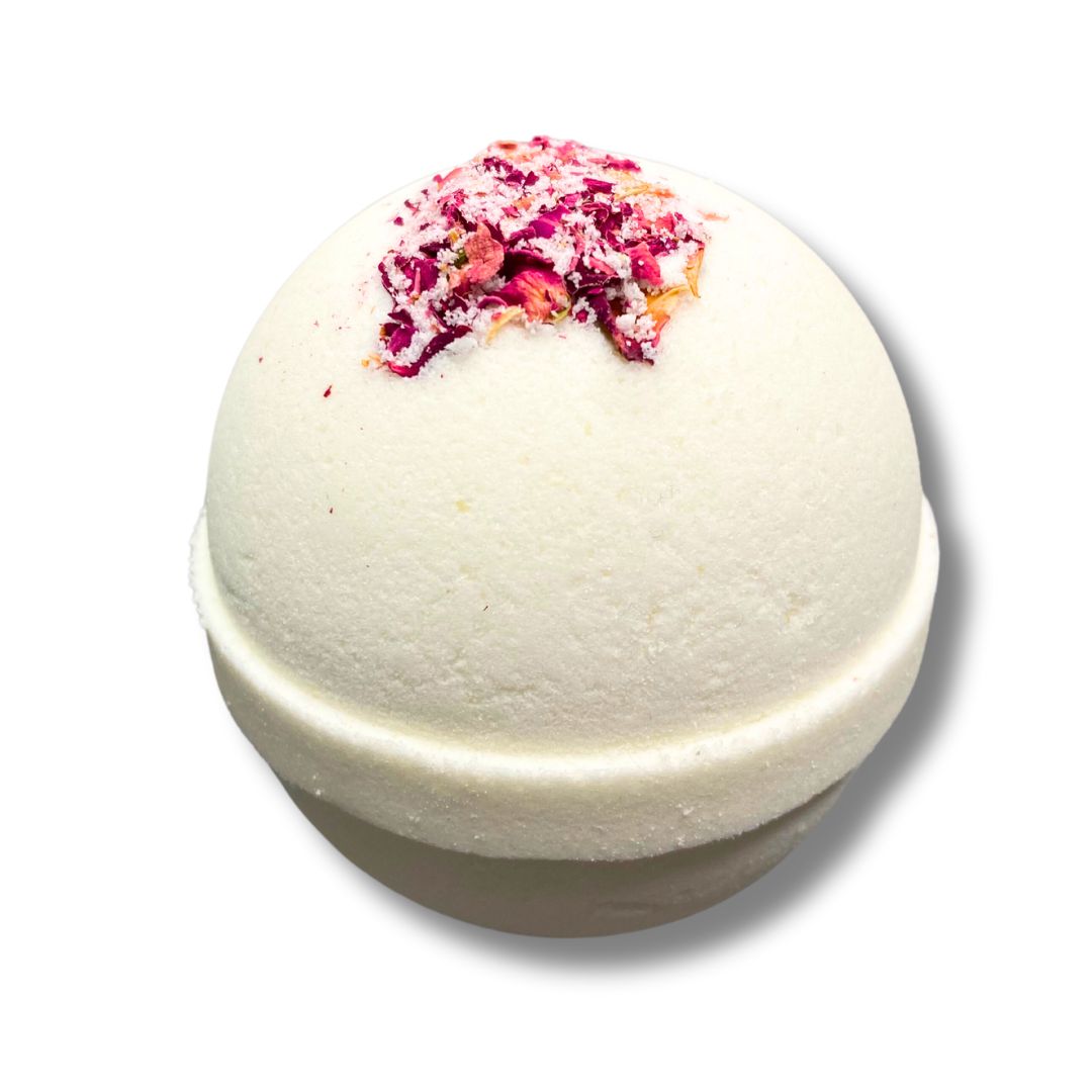 Luxury Tea Rose Bath Bomb-Luxury Bath Bomb-Elena Bath and Body-natural-chemical-free-bath-bombs-for-kids-made-in-australia