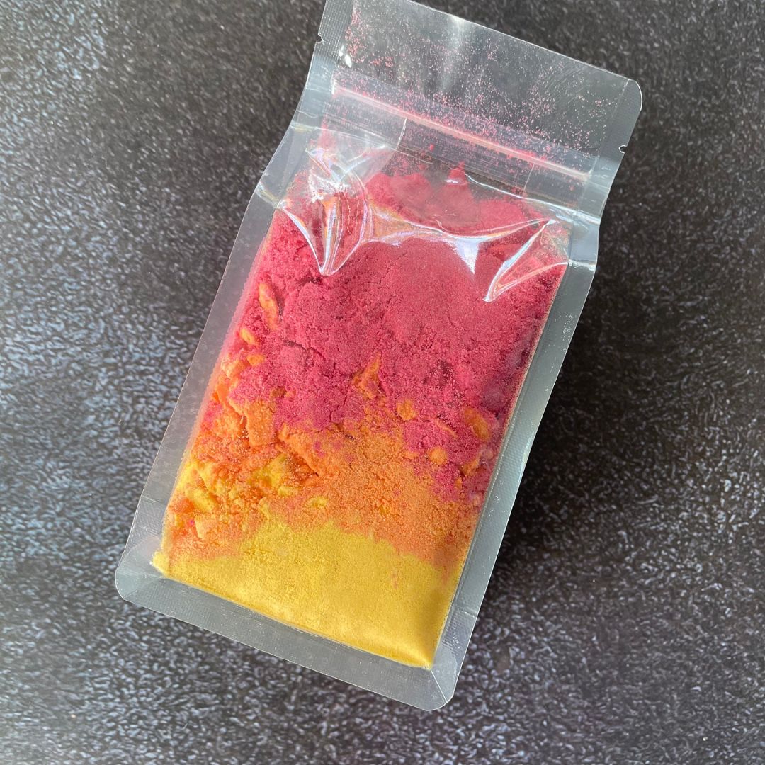 Mandarin & Mimosa 450gr Bath Bomb Crumble-Bath Crumble Bath Dust-Elena Bath and Body-natural-chemical-free-bath-bomb-dust-for-kids-made-in-australia