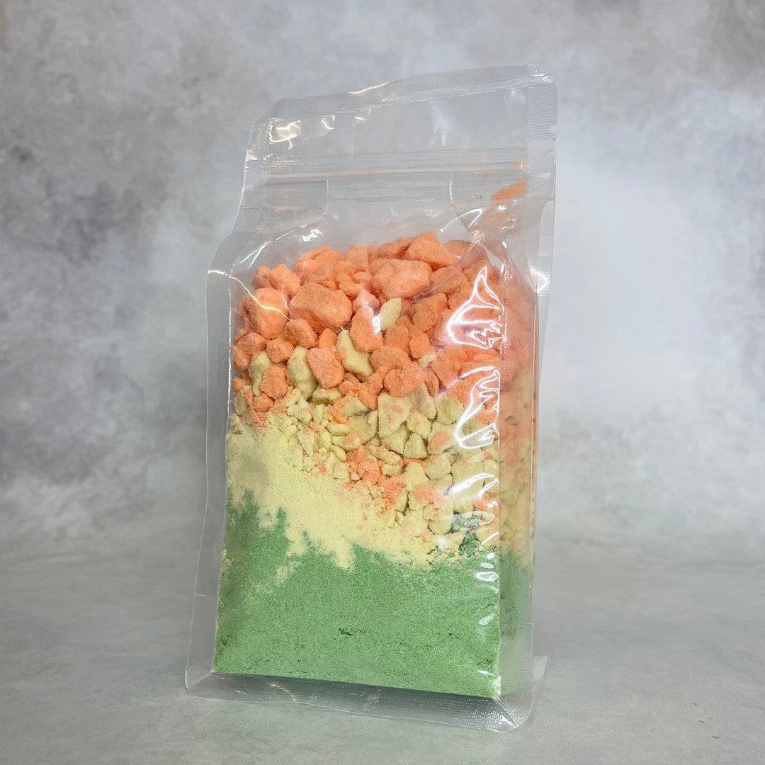 Mango Lime 450gr Bath Bomb Crumble-Bath Crumble Bath Dust-Elena Bath and Body-natural-chemical-free-bath-bomb-dust-for-kids-made-in-australia