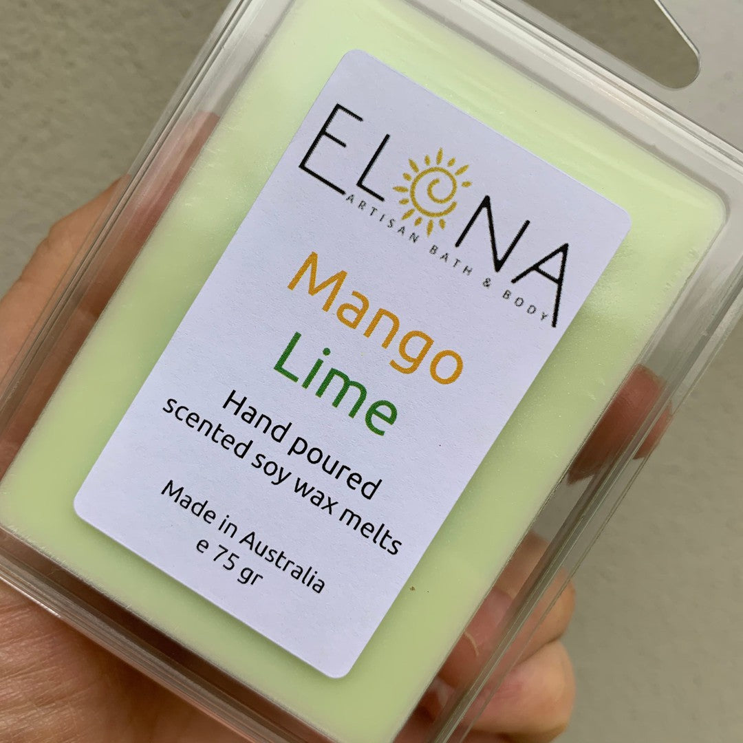 Mango Lime Melt-Soy Wax Melts-Elena Bath and Body-natural-eco-friendly-pure-strong-fragrance-long-lasting-handmade-in-australia