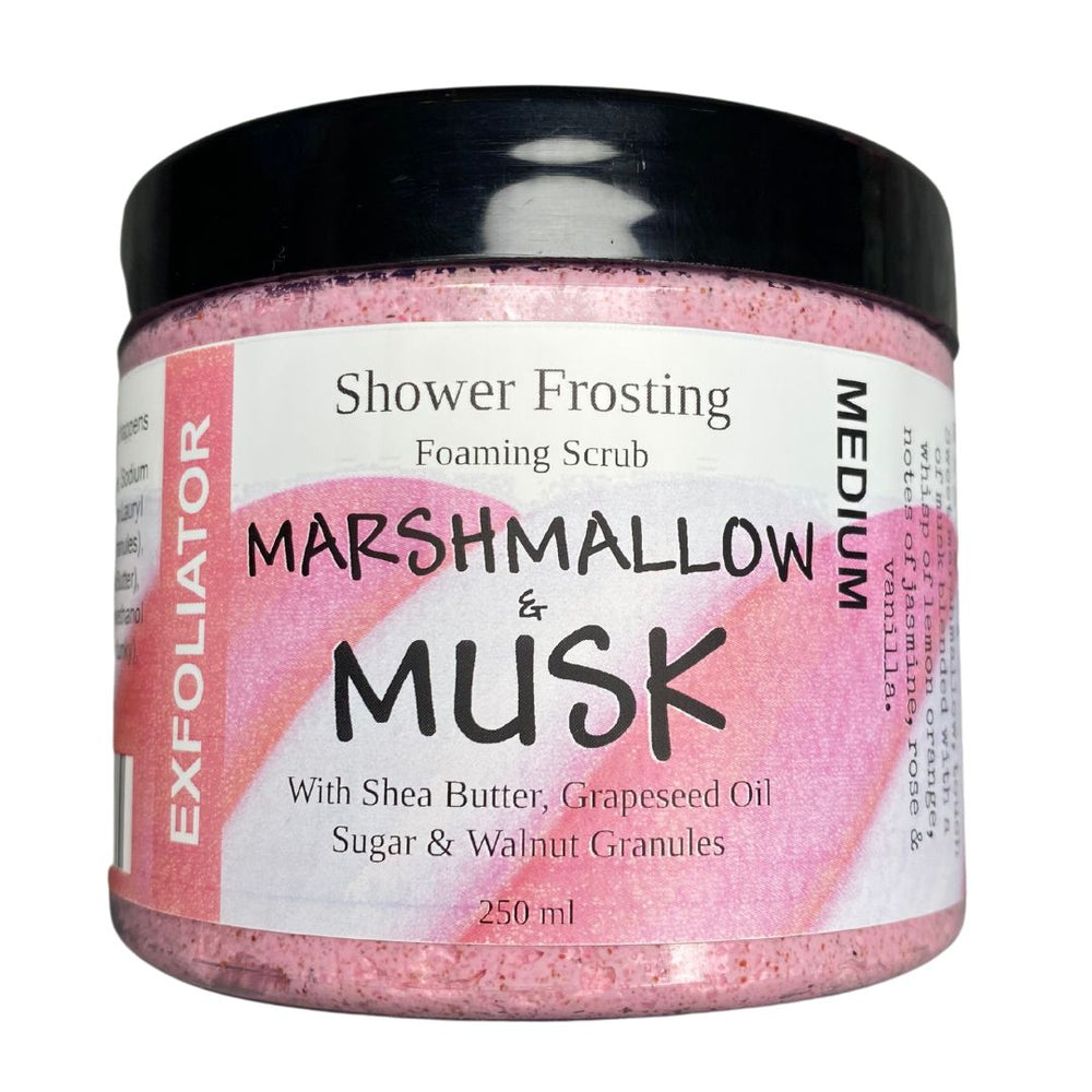 Marshmallow & Musk - Shower Frosting-Body Scrub-Elena Bath and Body-natural-body-scrub-exfoliator-make-up-remover-made-in-australia