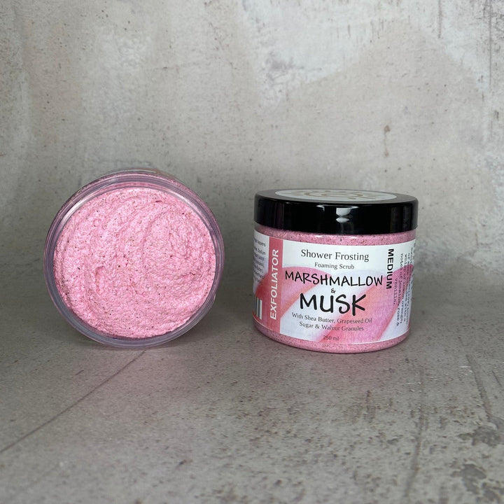 Marshmallow & Musk - Shower Frosting-Body Scrub-Elena Bath and Body-natural-body-scrub-exfoliator-make-up-remover-made-in-australia